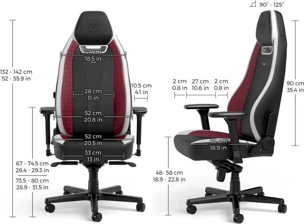 noblechairs LEGEND Gaming Chair – juodas/baltas/red