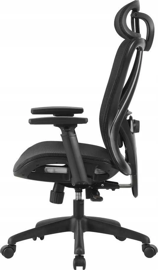 Juoda Office Products Kalamos biuro kėdė: vaizdas iš šono