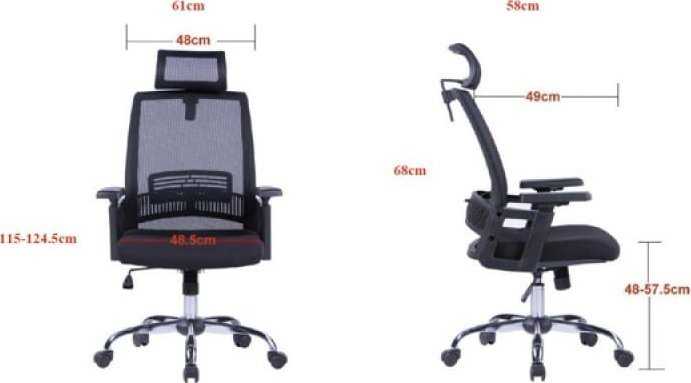 Biuro kėdė Office Products Mykonos Juoda