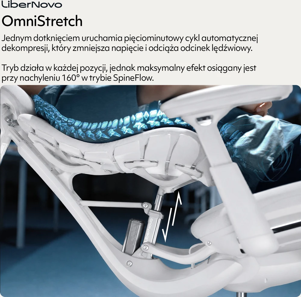 Biuro kėdė LiberNovo Omni Dynamic Szare