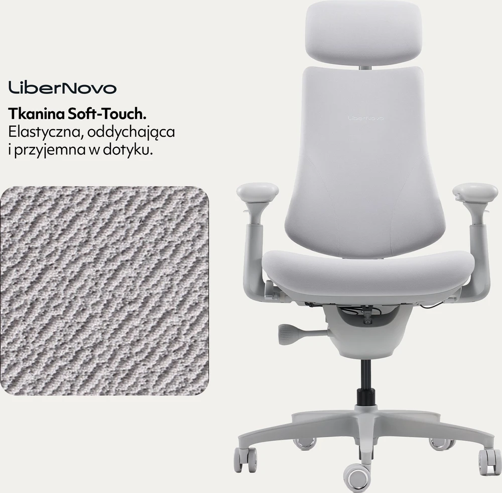Biuro kėdė LiberNovo Omni Dynamic Szare