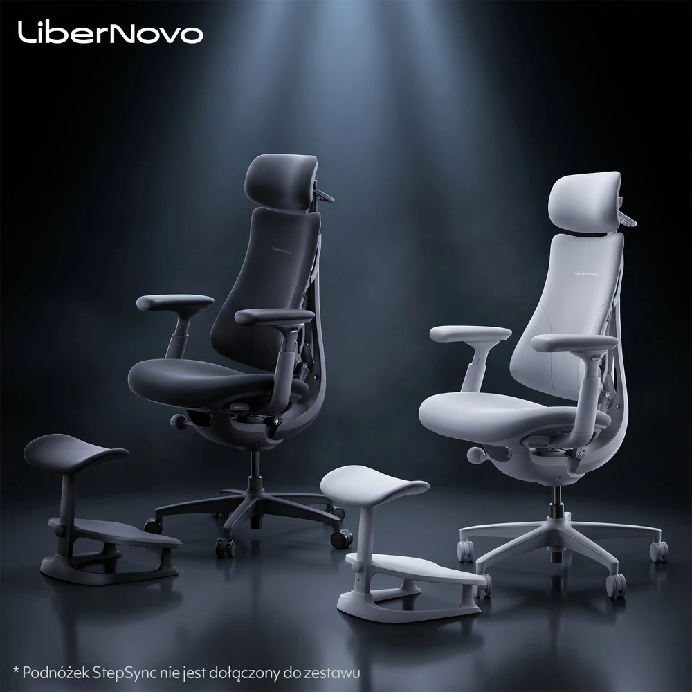 LiberNovo Omni 45 cm Ergonomic Chair (Juodas)
