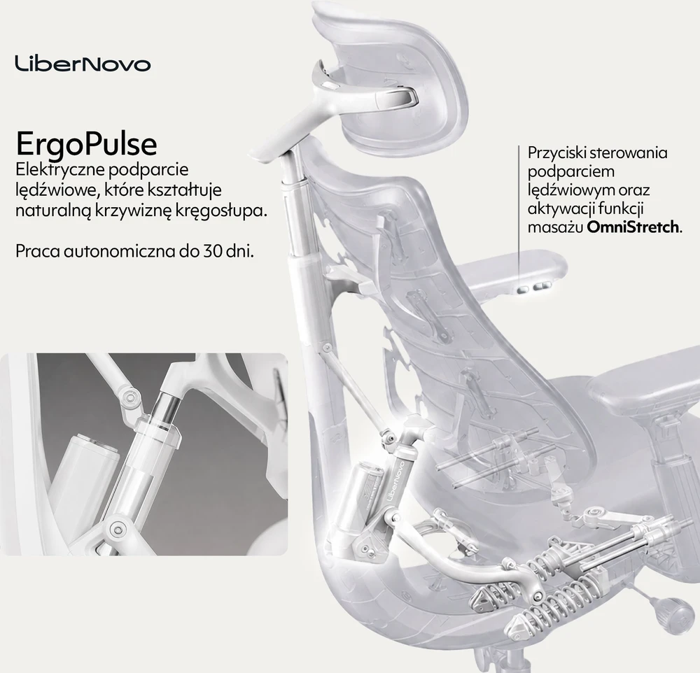 Biuro kėdė LiberNovo Omni Dynamic Szare