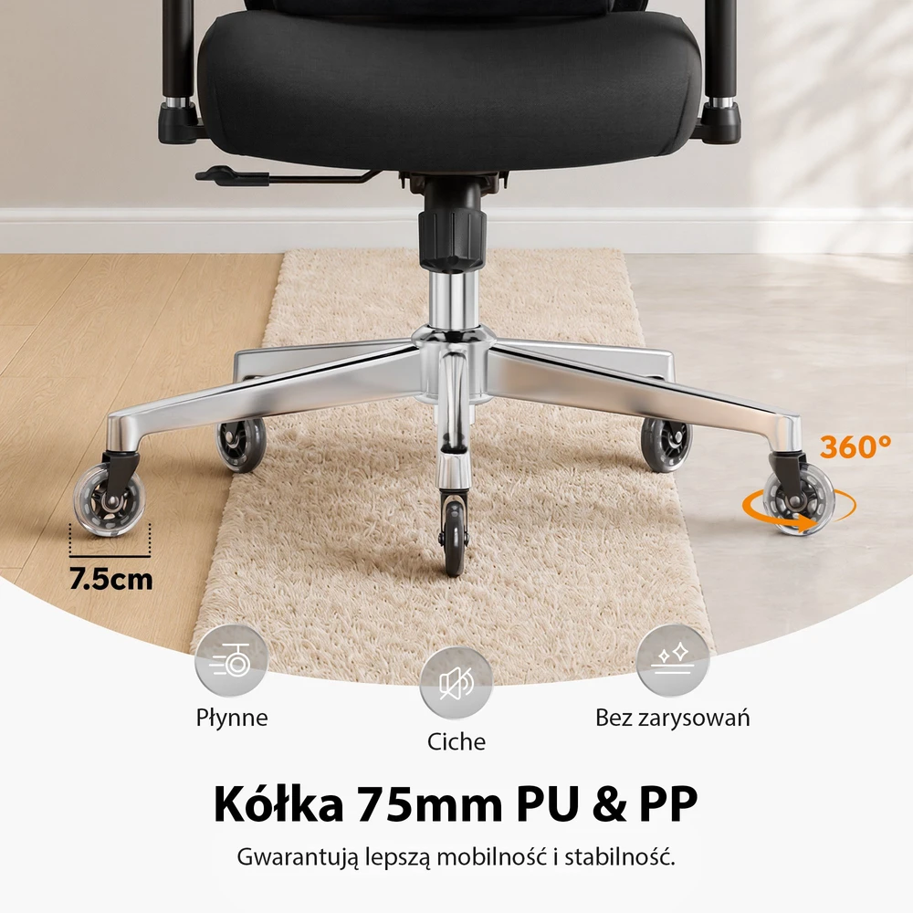Biuro kėdė SENSE7 Kano Juoda