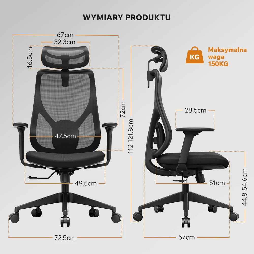 Biuro kėdė SENSE7 Moyo Juoda