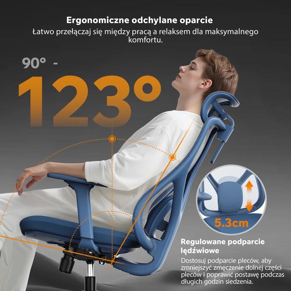 Biuro kėdė SENSE7 Moyo Mėlyna