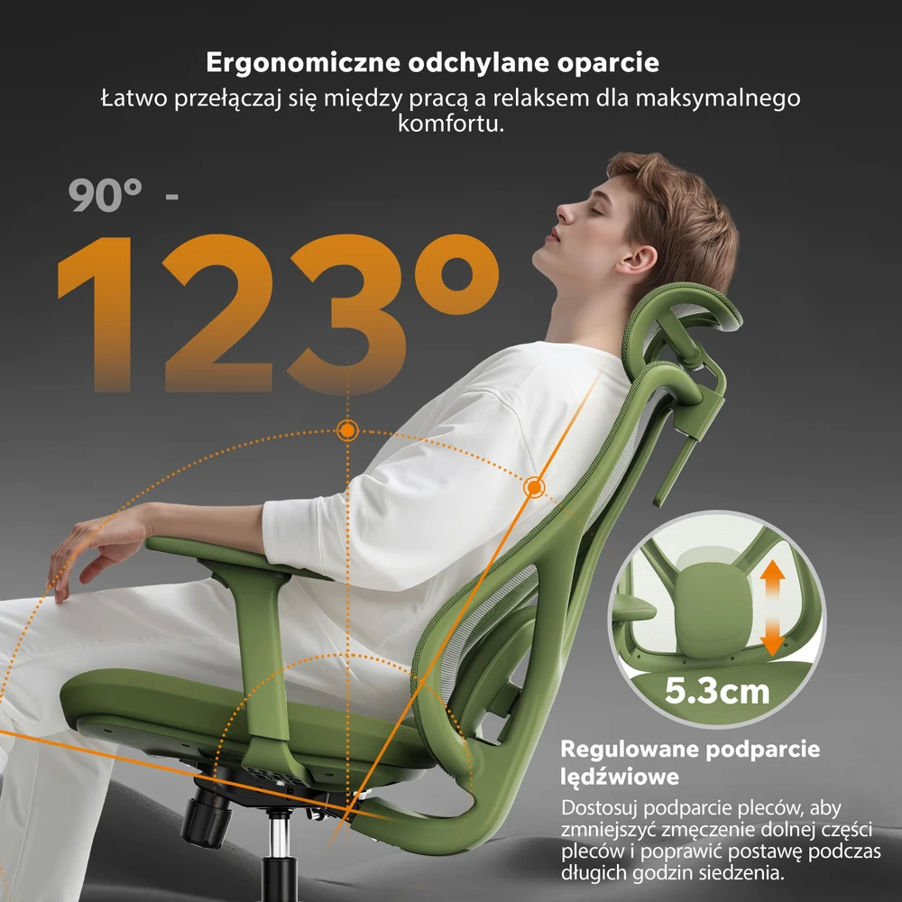 Biuro kėdė SENSE7 Moyo žalia