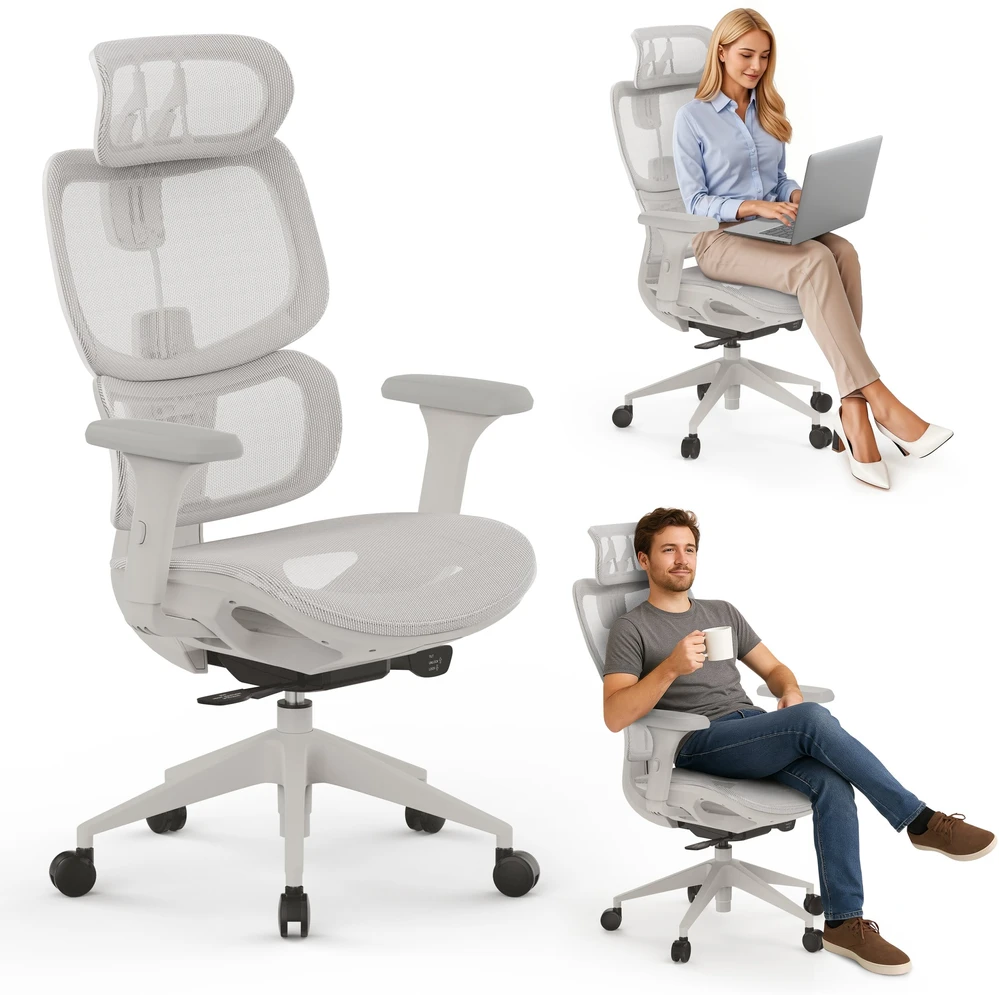 Biuro kėdė SENSE7 NOBU light pilka