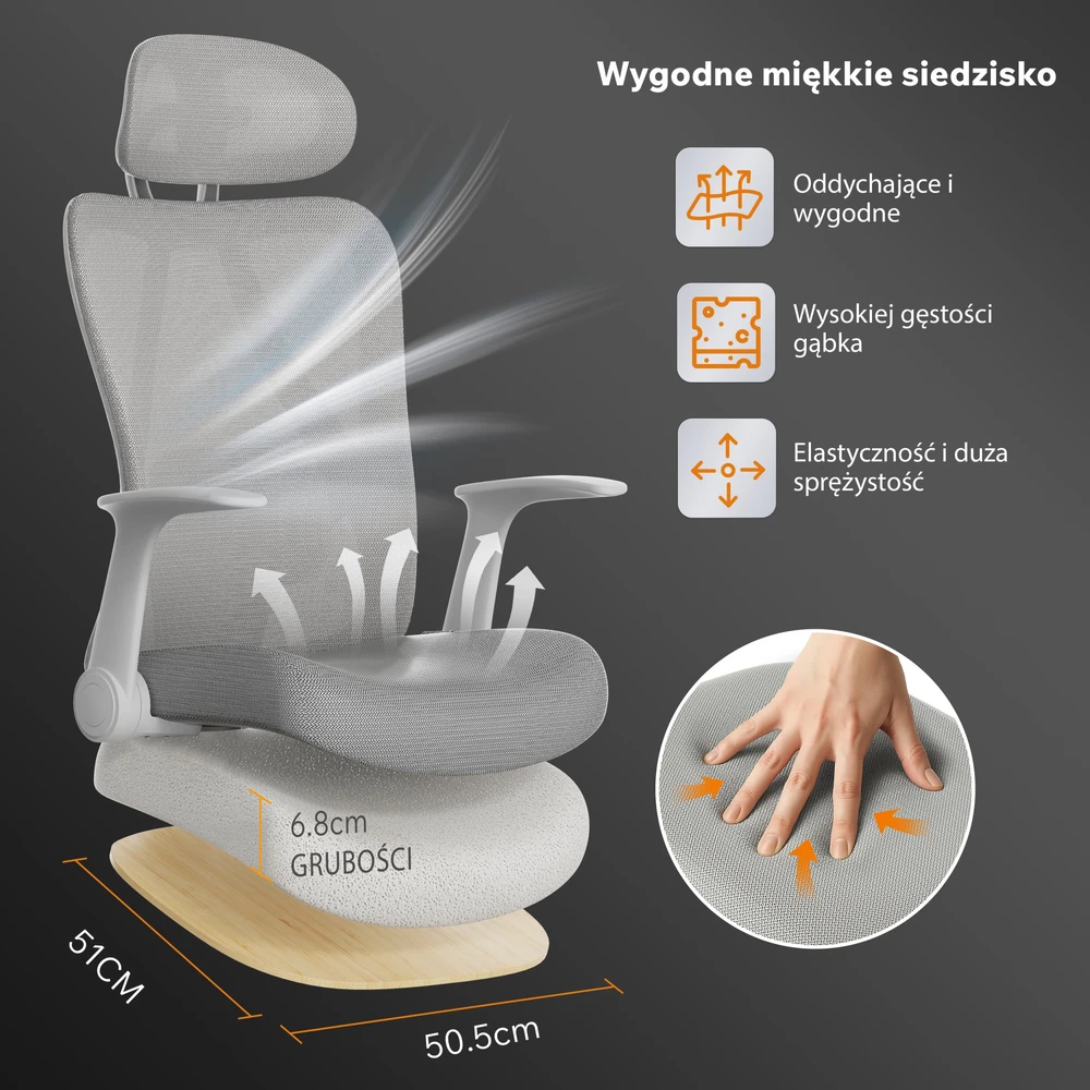 Biuro kėdė Sense7 Noxo, Baltos ir pilkos spalvos