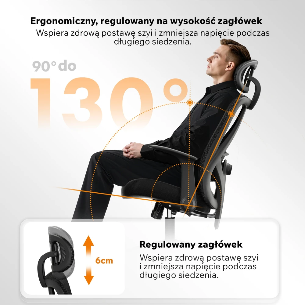 Biuro kėdė Sense7 Noxo, Juodos spalvos