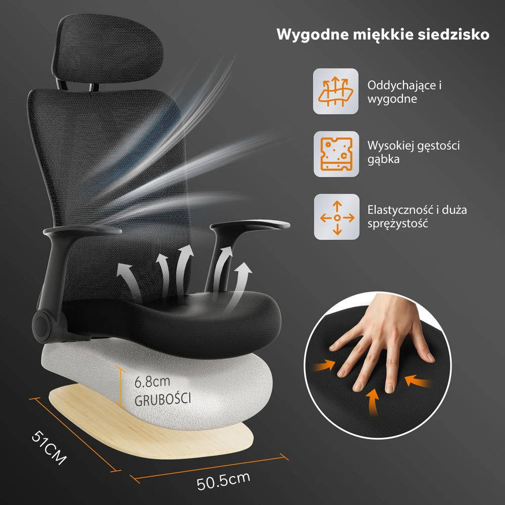 Biuro kėdė Sense7 Noxo, Juodos spalvos