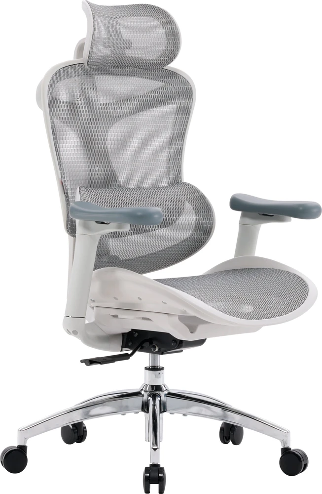 Sihoo DORO C300L Mesh fotel biurowy balta