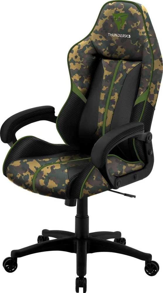 Žaidimų kėdė ThunderX3 BC1 CAMO Gaming Chair, Žalia