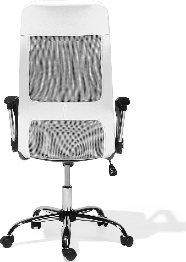 Beliani Biuro kėdė PIONEER iš dirbtinės odos, balta