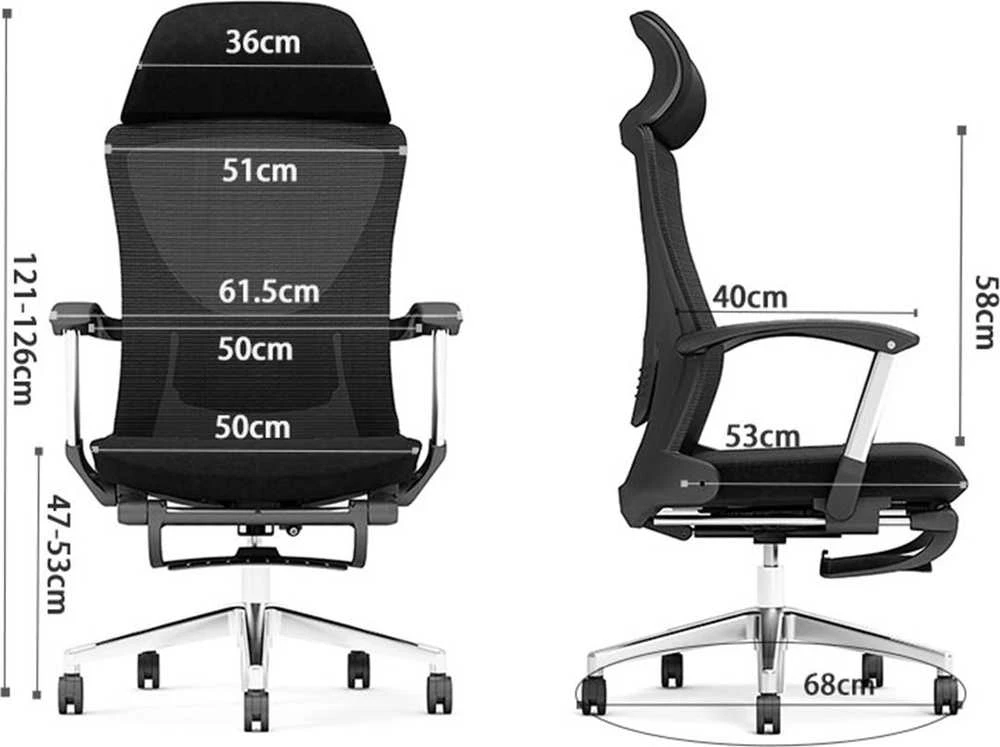 „Spacetronik“ ergonominė biuro kėdė su kojų atrama ALVA SPC-A