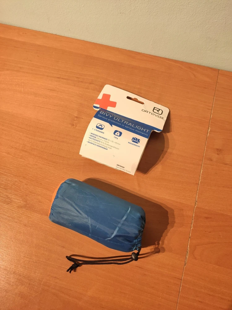 Carruzzo ORTOVOX Bivy Ultralight Suaugusiems Stačiakampis miegmaišis Poliuretanas, Sidabras Mėlyna, Oranžinė