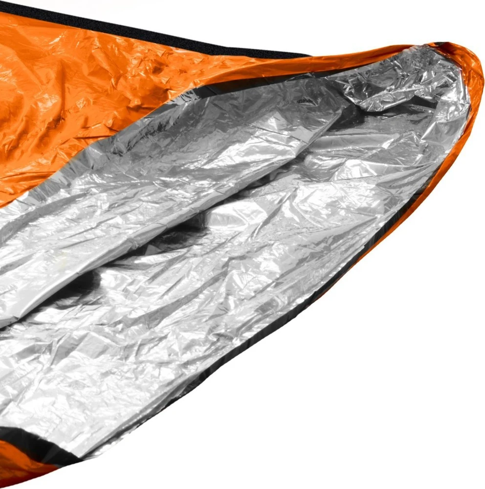Carruzzo ORTOVOX Bivy Ultralight Suaugusiems Stačiakampis miegmaišis Poliuretanas, Sidabras Mėlyna, Oranžinė