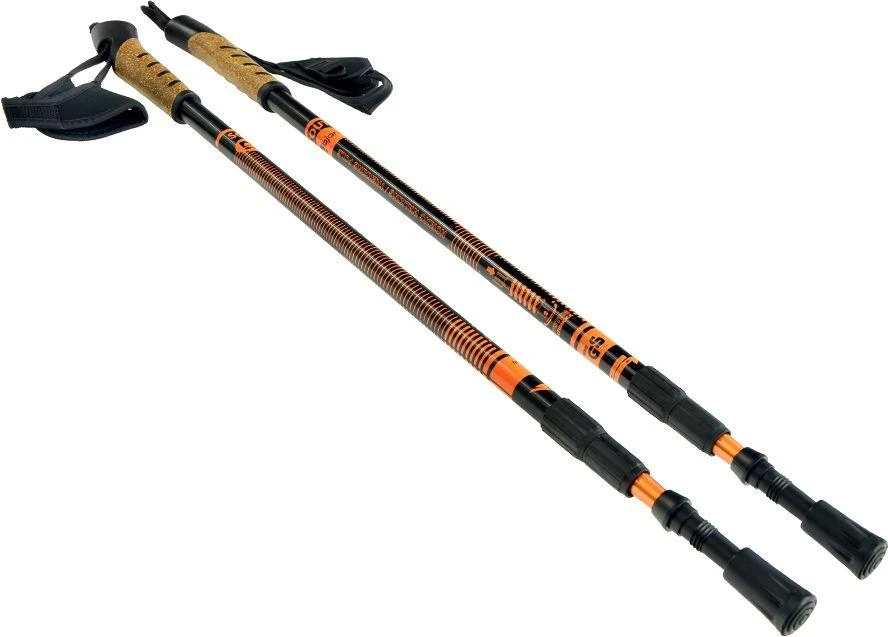 Šiaurietiško ėjimo lazdos Nordic Walking Scout Bjorn oranžinės 3 dalių