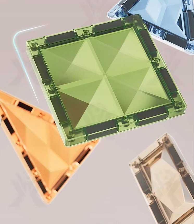BK2 Kaladėlės MAGNETYCZNE DIAMENTOWE DINOZAURY 90 EL