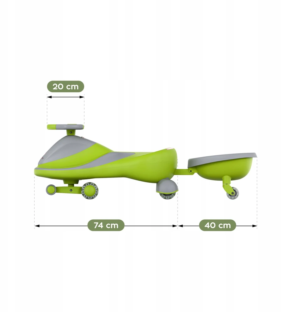 Bkids Sūpynės automobilis Focus 55 Žalias