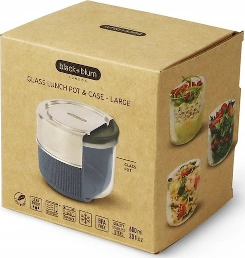 Black Blum Juodas + Blum stiklinis M formos rutulys