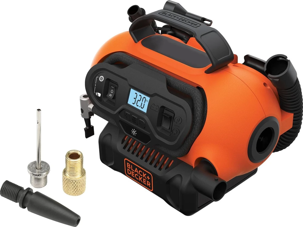 Black & Decker Oro kompresorius Juodas & Decker - BDCINF18N-QS | 12V/230V