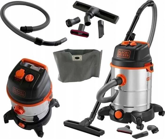 Black & Decker Juodas & Decker Vacuum cleaner wet&dry 1600W 230V 30L BD