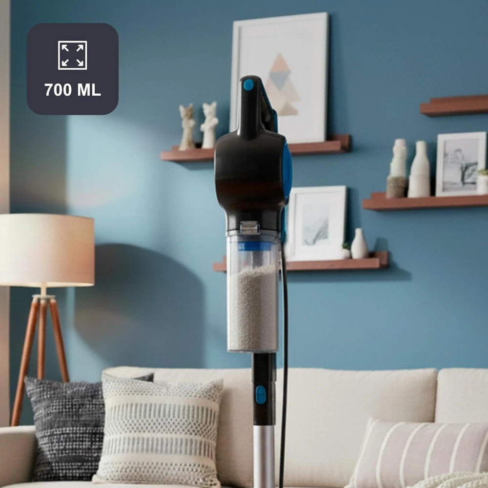 Dulkių siurblys Black & Decker juodas+decker Juodas & Decker BXVMS602E Upright vacuum cleaner Juodas, Mėlyna