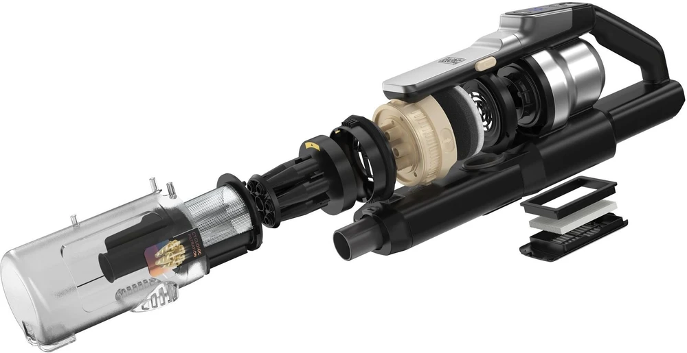 Dulkių siurblys Black & Decker Juodas & Decker Namų ir virtuvės prietaisai - Juodas+DECKER BSV525BLP-QW Laidinė siurblys 0,65L Be maišelio 70 min veikimo laikas Juoda