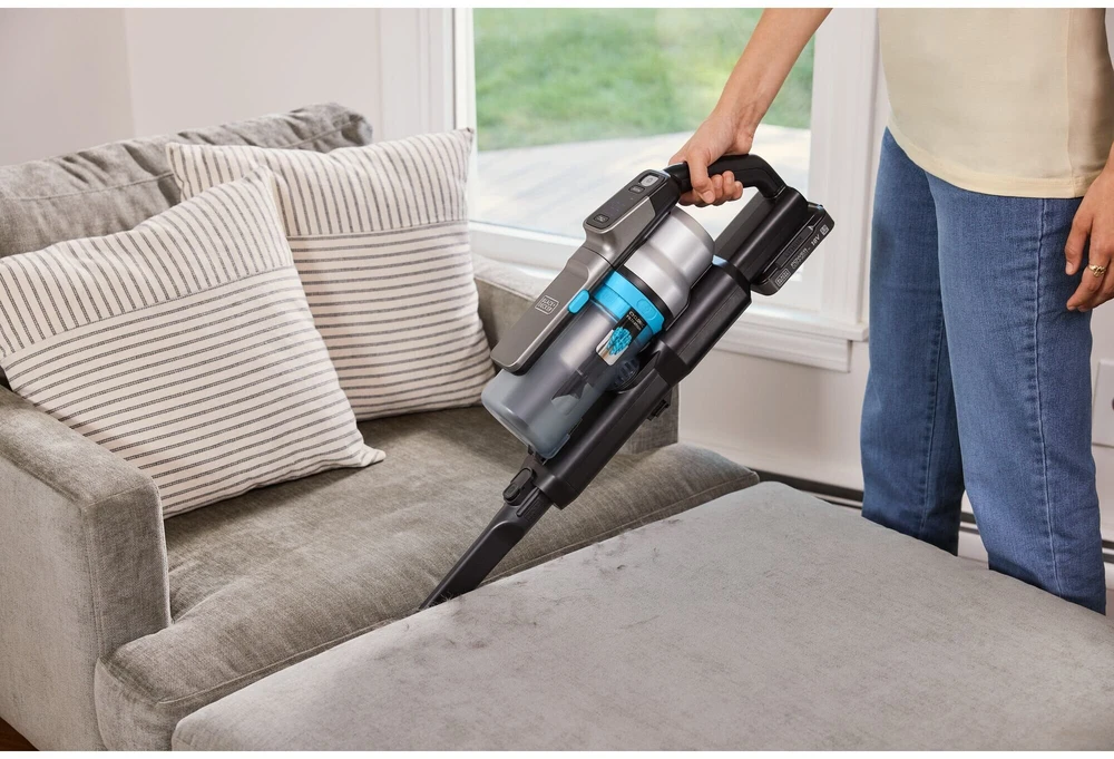Black & Decker Juodas & Decker Dulkių Siurblys - Juodas+DECKER BSV520BRB-QW 55 Min Veikimo Laikas Cikloninis Be Maišelio Laikinas Dulkių Siurblys Mėlynas