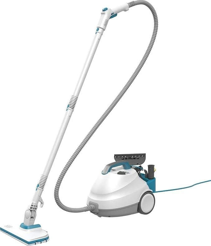 Black & Decker Juodas & Decker Namų ir virtuvės prietaisas - Juodas+DECKER BHSMP2314-QS 1.2L 2300W Garų valytuvas 4 Bar Mėlyna, Balta