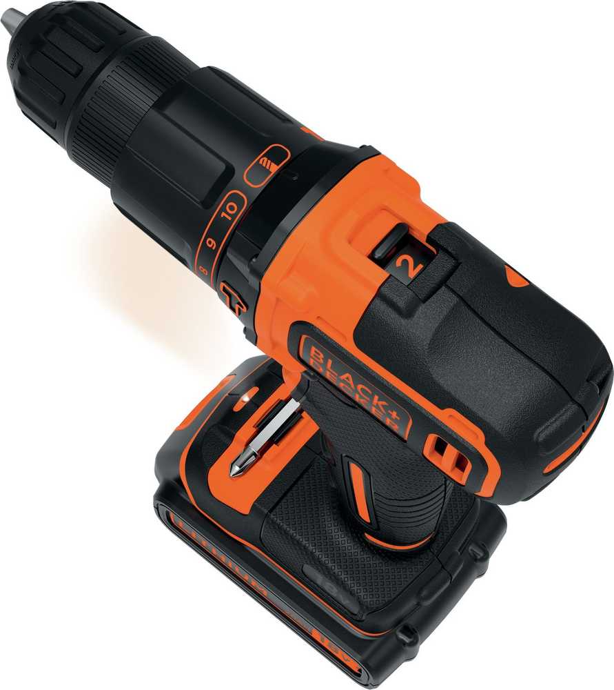 Black & Decker Juodas + DECKER PLAKŠKAS GRĄŽAS 18V 2x1,5Ah + 80vnt PRIEDAI