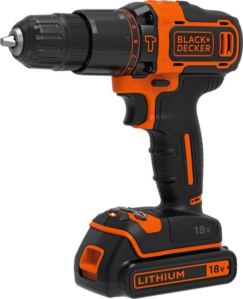 Black & Decker Juodas + DECKER PLAKŠKAS GRĄŽAS 18V 2x1,5Ah + 80vnt PRIEDAI