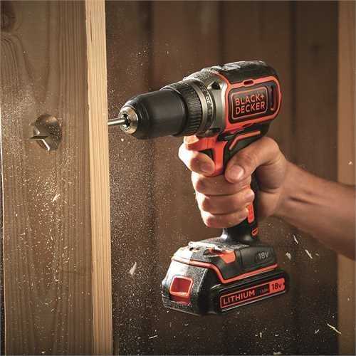 Black & Decker Juodas & Decker Suktuvas-gręžtuvas Juodas & Decker BL186N-XJ; 18 V (be akumuliatoriaus ir pakrovėjo)
