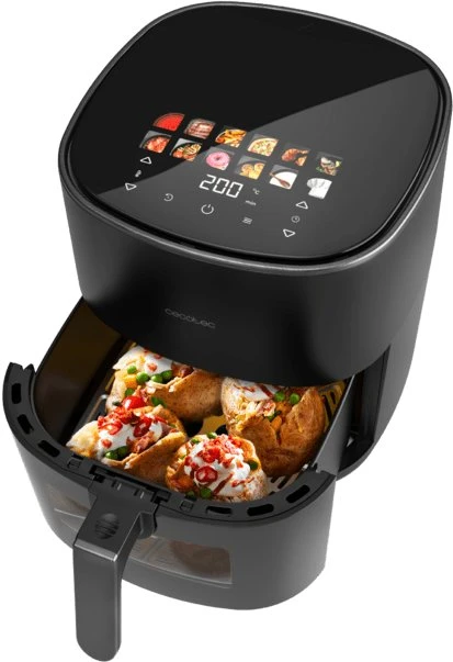 Black & Decker Juodas & Decker gruzdintuvė be aliejaus Cecotec CecoFry&Grilis Duoheat 6500