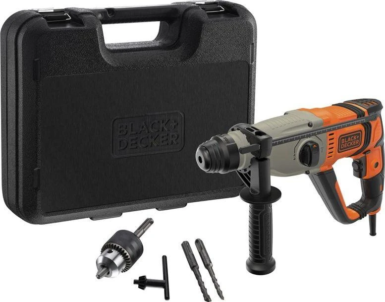 Grąžtas Black & Decker Juodas & Decker Perforatoriai Juodas & Decker BEHS02K-QS; 2,2 J; 800 W; SDS-plus