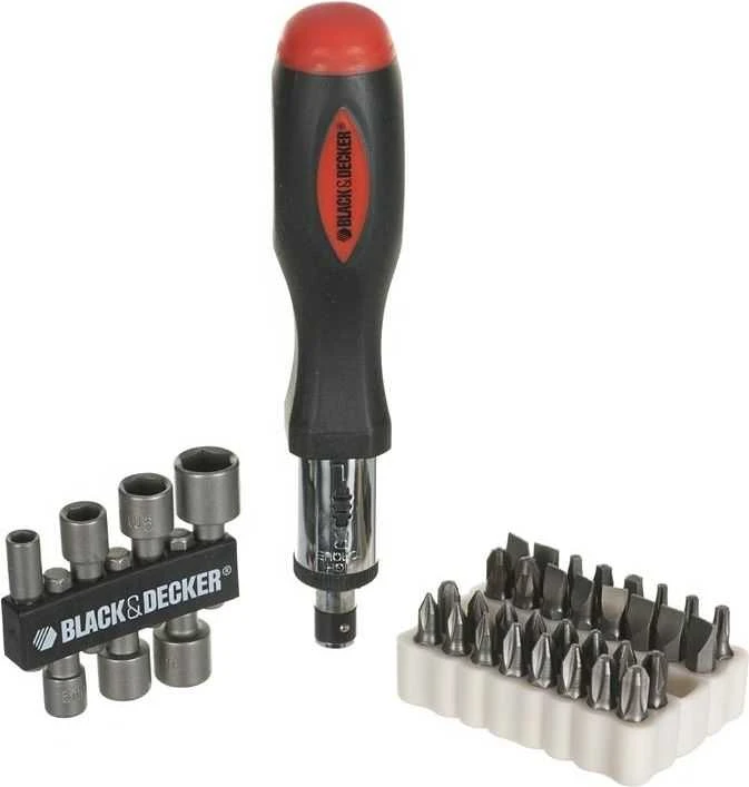 Black & Decker Juodas & Decker Juodas+DECKER PRIEDŲ RINKINYS 40 vnt.