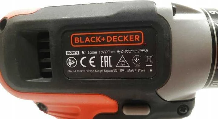 Black & Decker Akumuliatorinis gręžtuvas-suktuvas BCD001C1-QW, 18V, 1x1,5 Ah