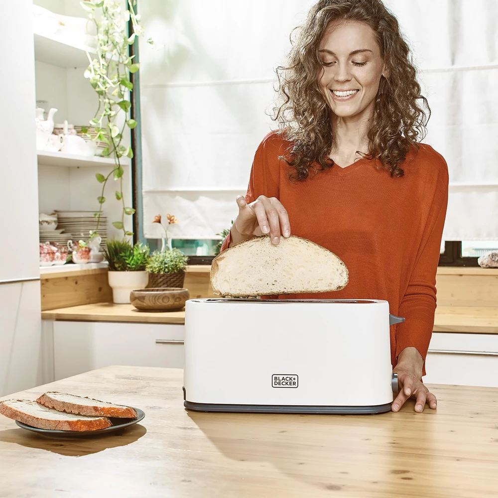 Skrudintuvas Black & Decker juodas+decker Toaster Juodas & Decker BXTO1001E (1000W)