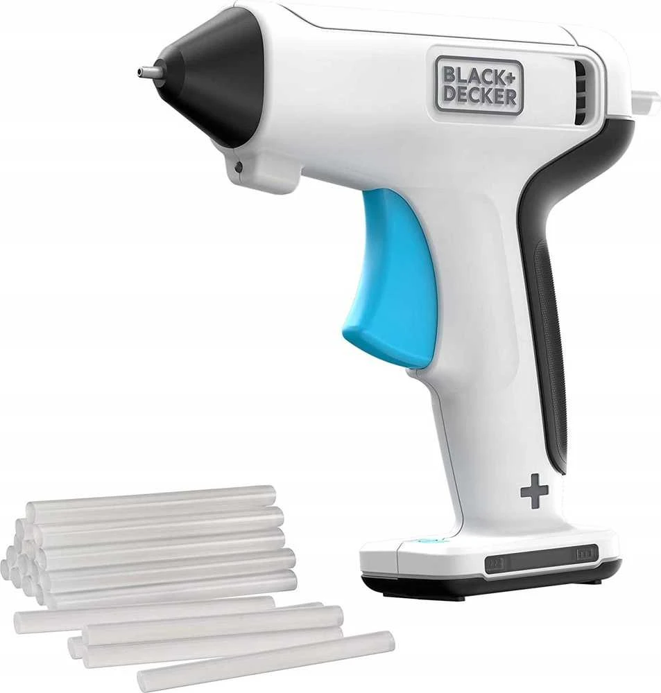 Black & Decker Juodas & Decker Klijų pistoletas Juodas & Decker BCGL115-XJ; 3,6 V; 1x1,5 Ah akum.