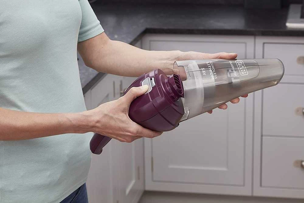 Black & Decker Juodas & Decker Dulkių Siurblys - Juodas & Decker NVC115W, Pilkas, Violetinis