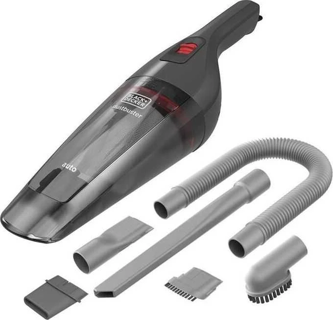 Black & Decker Juodas + DECKER DULKIŲ SIurblys 12V NVB12AVA