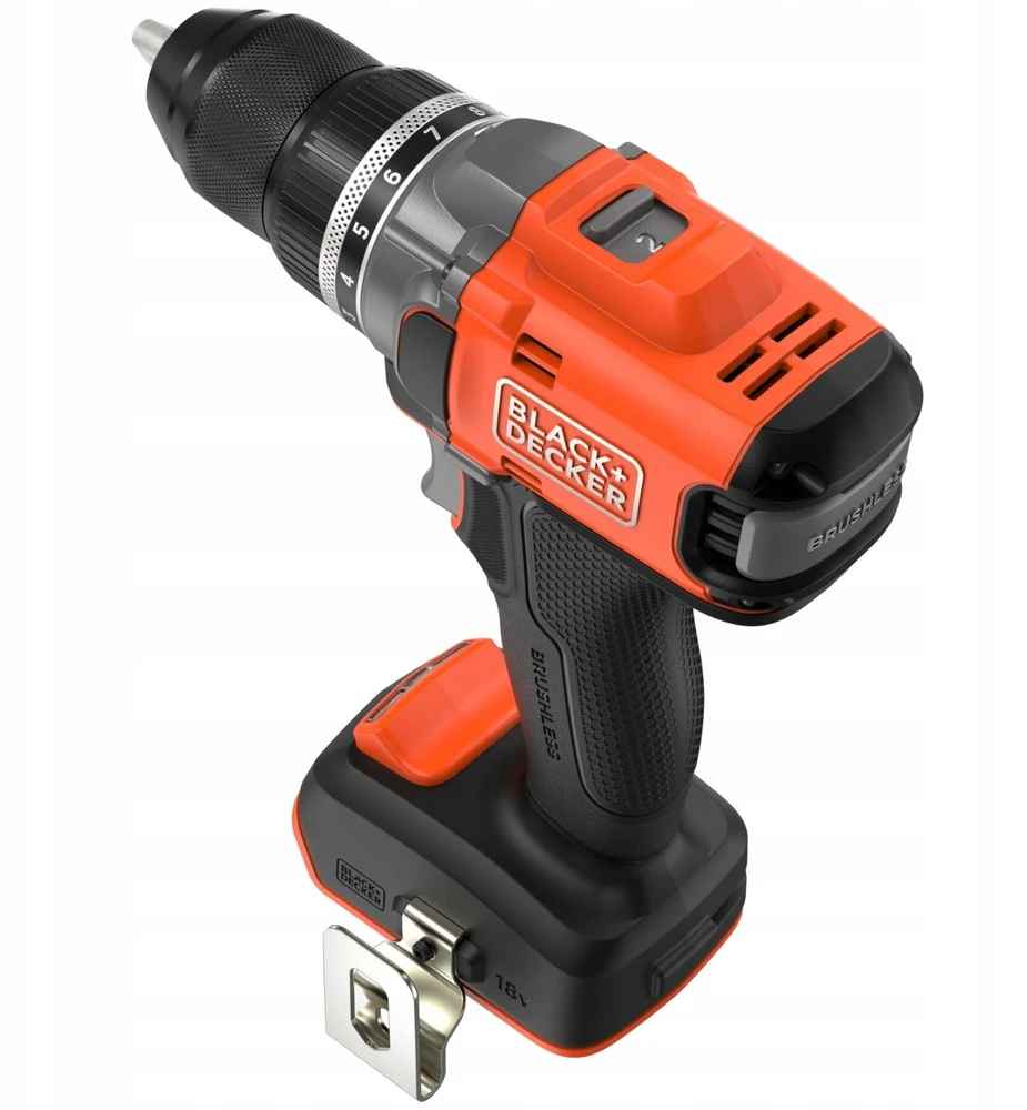 juodas+decker Cordless Drill Driver 18V BLD682XN-XJ Juodas+DECKER