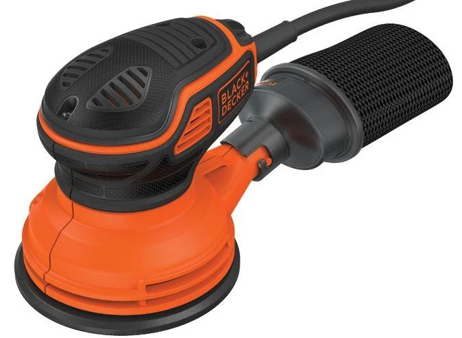 Black & Decker Juodas & Decker Ekscentrinis šlifuoklis KA199 240 W 125 mm, Juodas & Decker