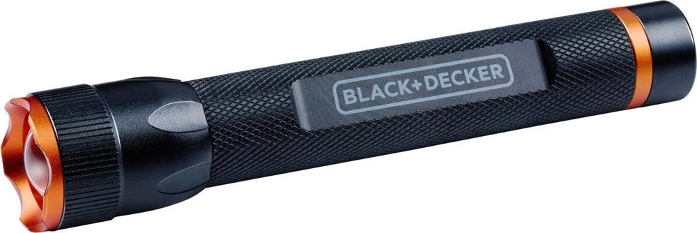 BLACK +  DECKER Juodas + DECKER LATARKA TAKTYCZNA aliumininės 3,5W 200LUMENÓW Juodas + DECKER