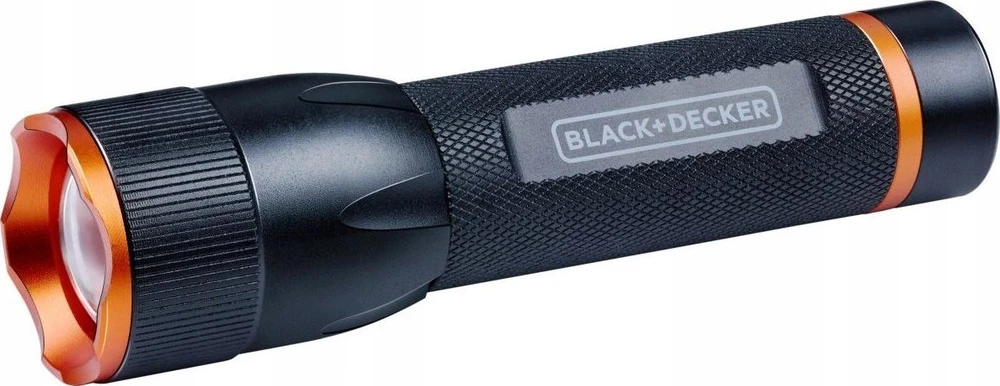 Black & Decker Juodas & Decker LATARKA TAKTYCZNA aliumininės 3W 120LUMENÓW Juodas + DECKER