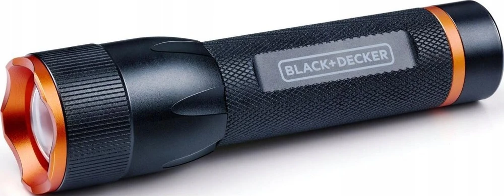Black & Decker Juodas & Decker LATARKA TAKTYCZNA aliumininės 3W 120LUMENÓW Juodas + DECKER