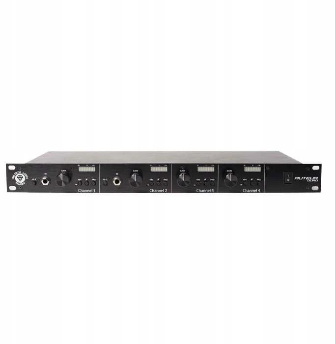 Black Lion Audio Juodas Lion Auteur Quad – 4 kanalų mikrofono pirminis stiprintuvas