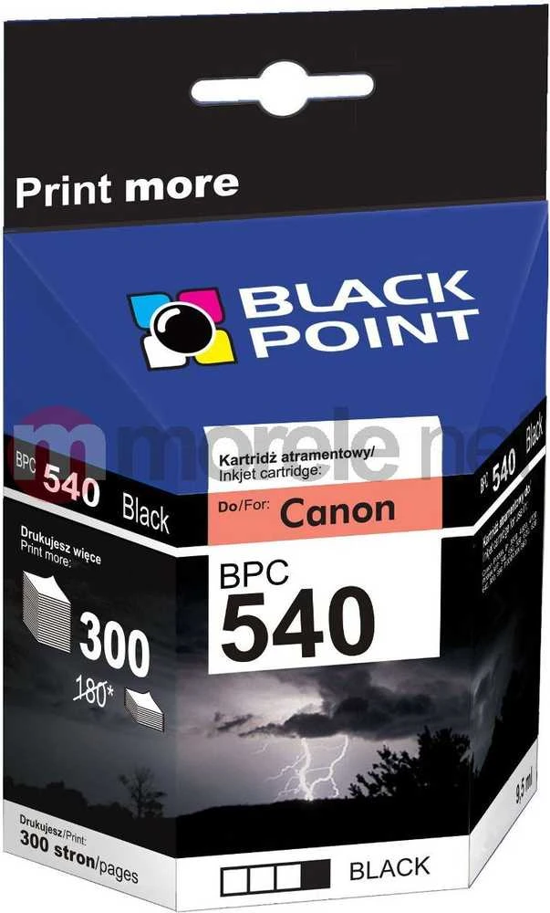 Black Point Juodas Point „Juodas Point PG-540“ rašalas (BPC540)