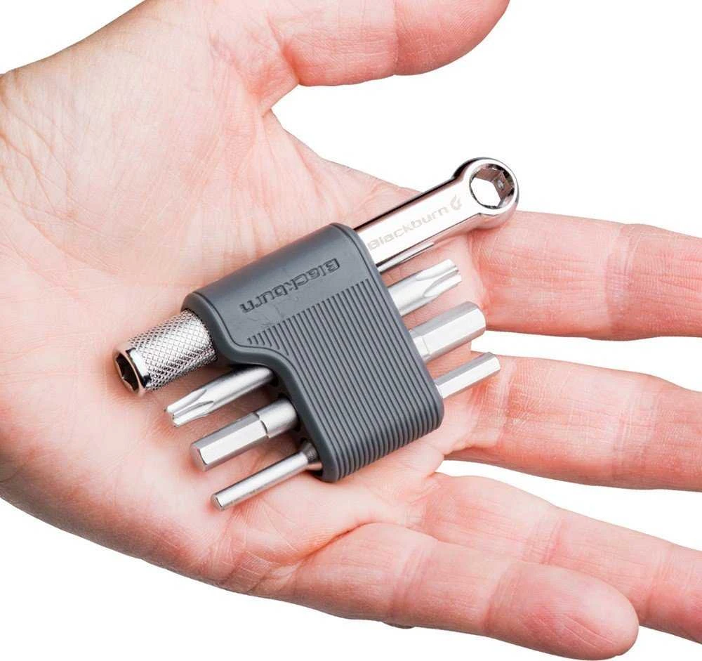 „Blackburn MINI SWITCH TOOL“ 4 funkcijų rankinis grafito spalvos raktas (NAUJIENA)
